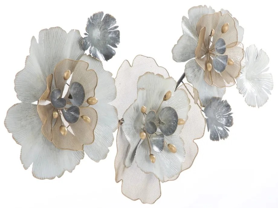 Decorațiune metalică pentru perete Mauro Ferretti Flowery, 119 x 60 cm