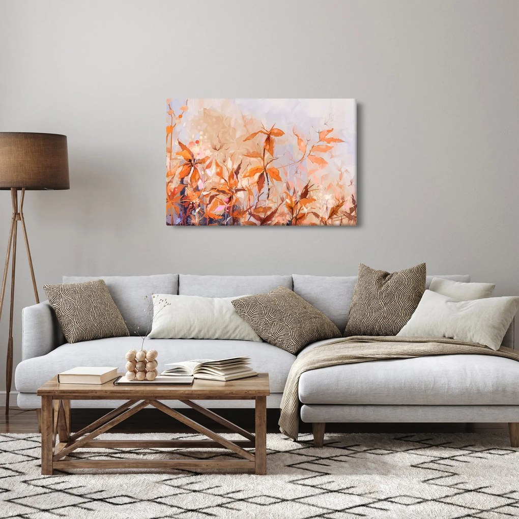 Tablou - Flori pictate (90x60 cm)