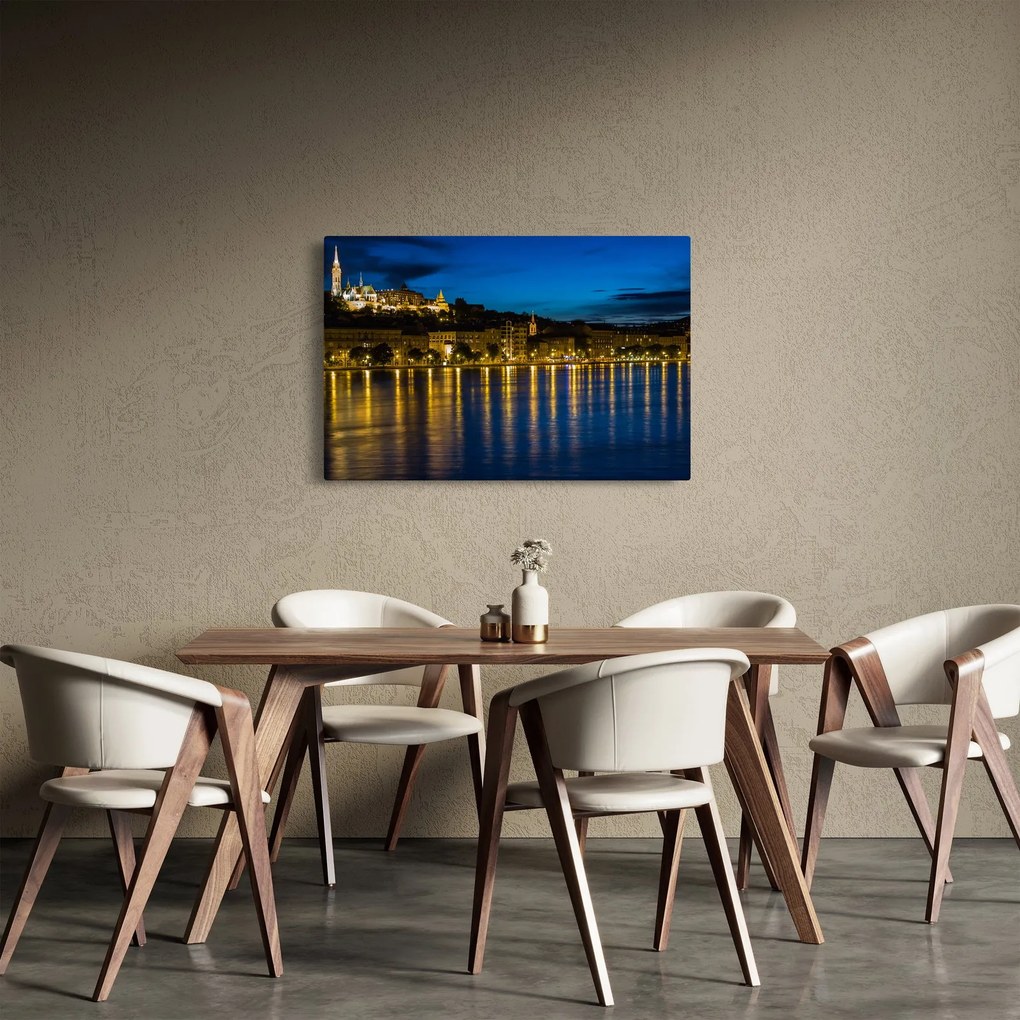Tablou orașului nocturn (90x60 cm)
