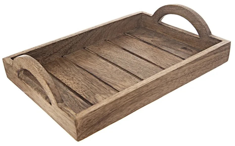 Tavă de servit de servire din lemn 20.5x30.5 cm Mango – Orion