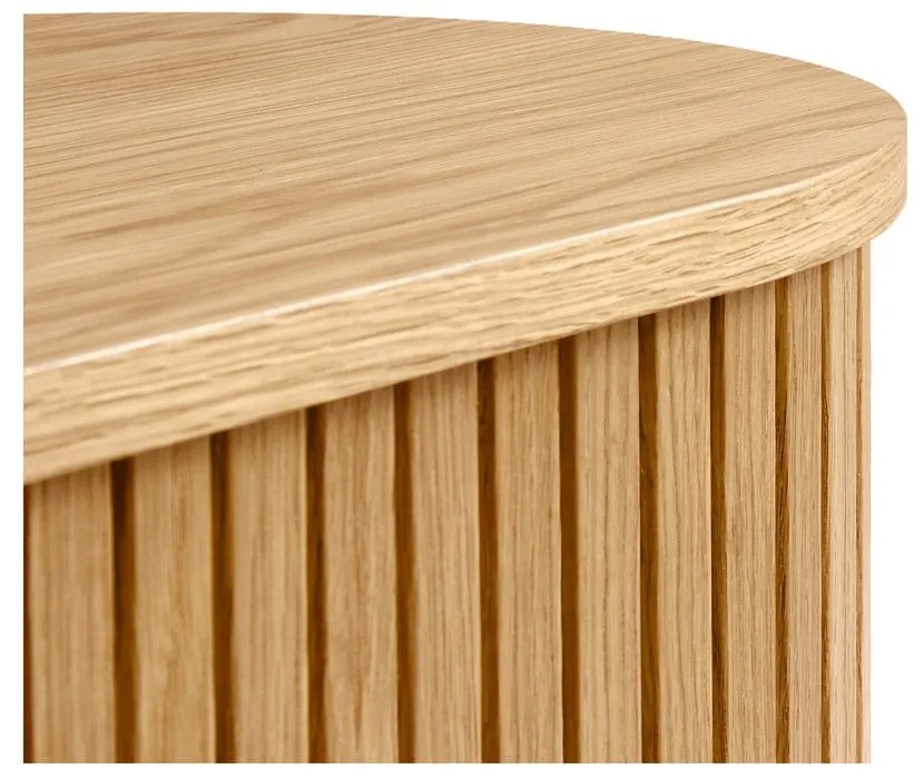 Comodă TV cu aspect de lemn de stejar 56x180 cm Nola – Unique Furniture