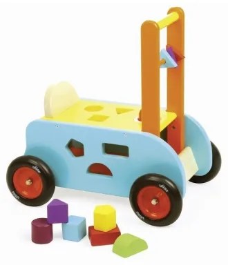 Cărucior multifuncțional din lemn Vilac