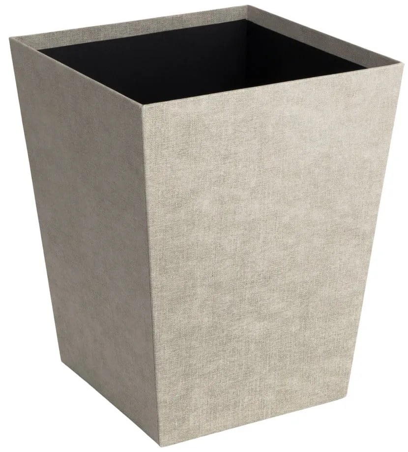 Coș de gunoi bej pentru birou Sofia Canvas Paper Laminate – Bigso