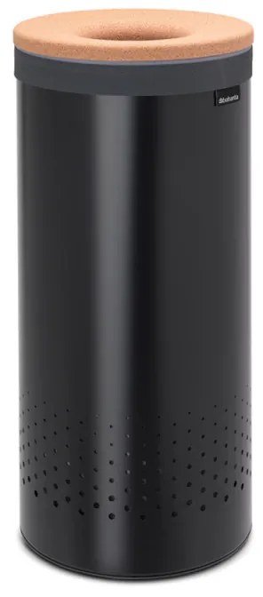 Cos de rufe Brabantia 1000825, 35 L, Capac de pluta, Umplere fara deschidere, Gauri ventilatie, Negru