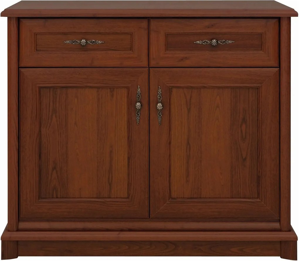 Comoda clasica living KENT EKOM2D2S, castan, PAL, 101x45x91 cm