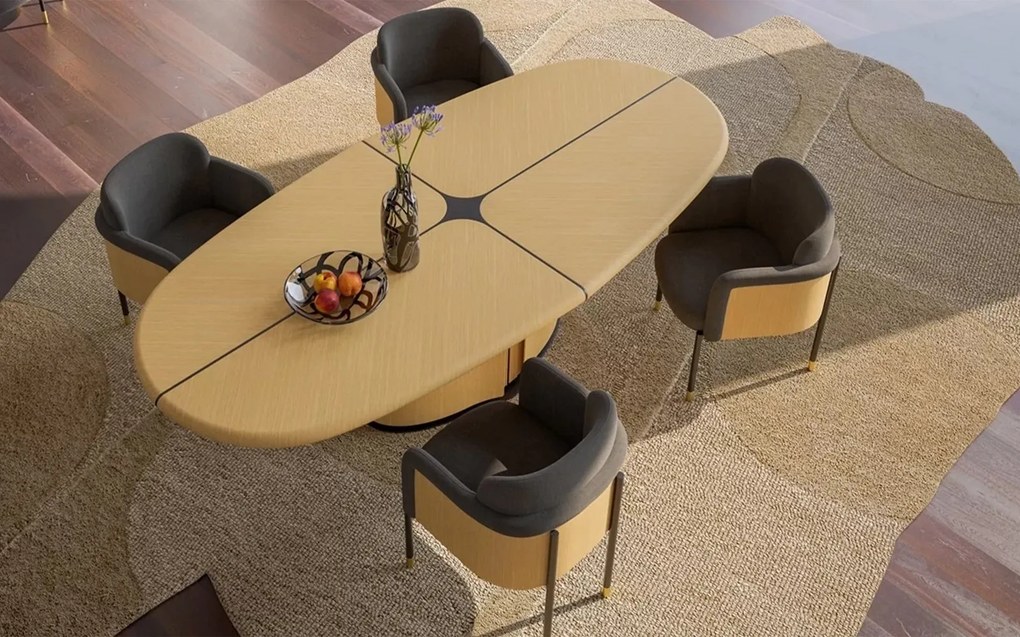 Masă lemn masiv Dining Marquesa, 260 × 76 × 120 cm