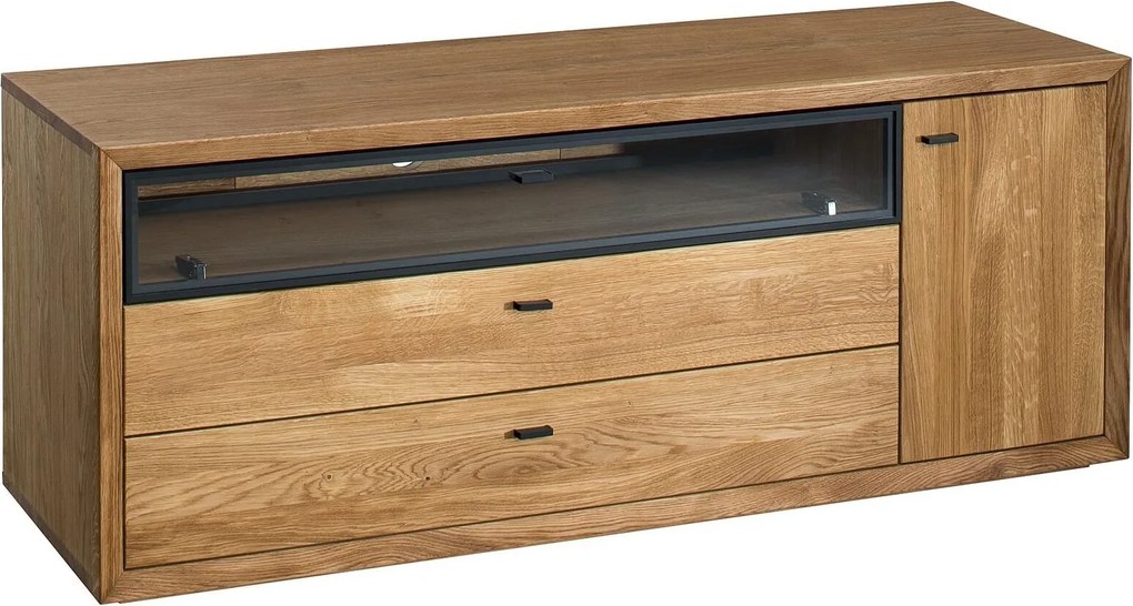 Comodă TV lemn masiv Sutton, 58 × 145 × 49 cm