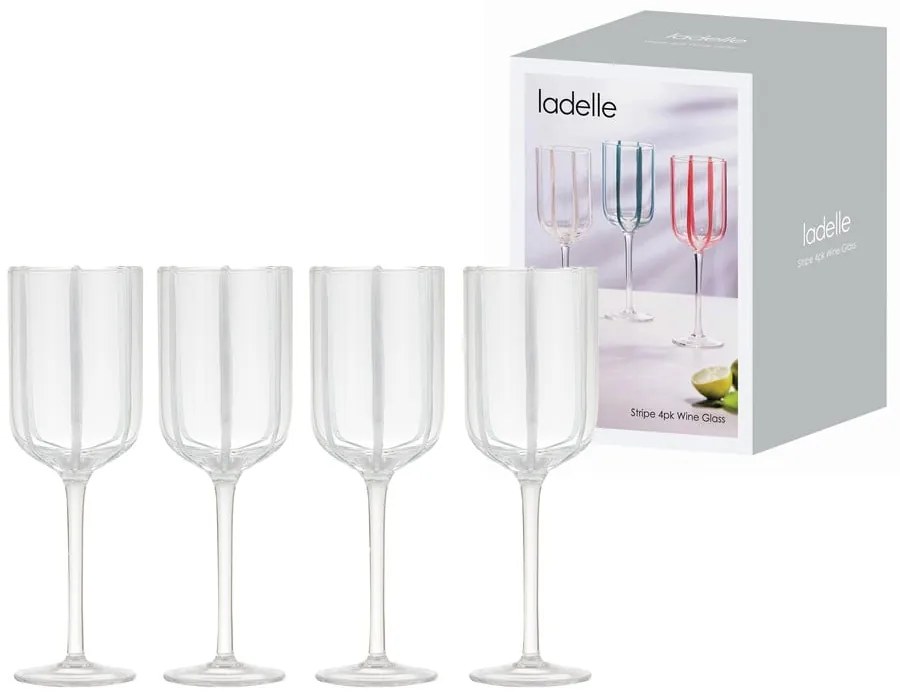 Set de pahare 4 buc. de vin 350 ml Stripe – Ladelle