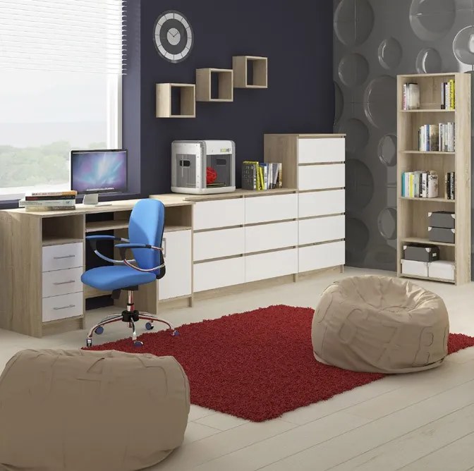 Set rafturi de perete Kenzo (stejar sonoma). 1068835