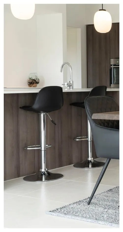 Scaune de bar negre rotative 2 buc. 82 cm Trondheim – House Nordic