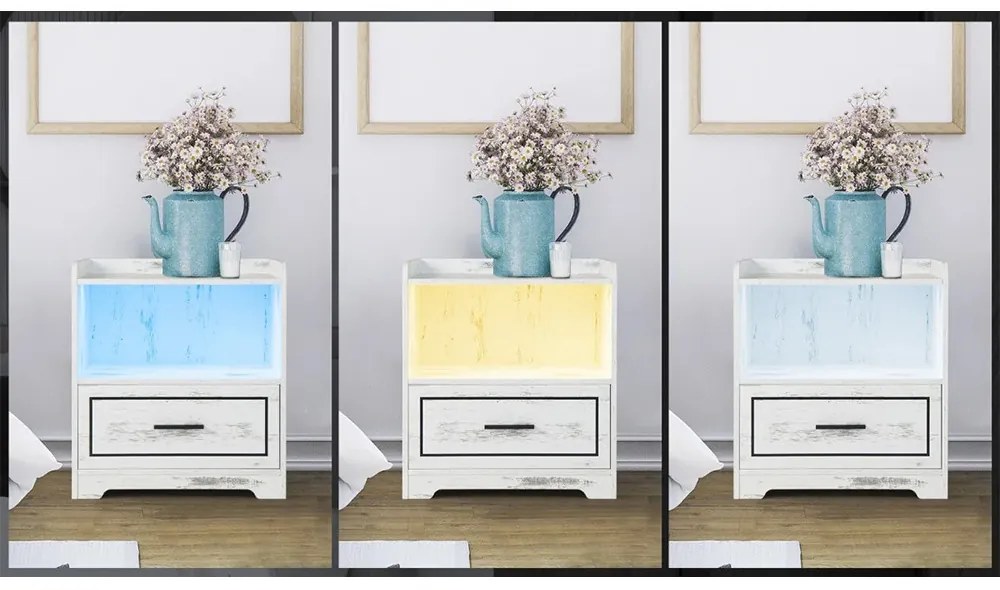 Noptieră inteligentă în stil vintage