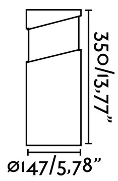 Mini Stalp iluminat exterior design modern IP65 BLOCK