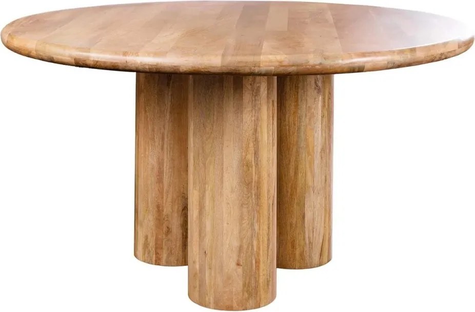 Masa rotunda ART DECO 140cm lemn masiv de mango natural