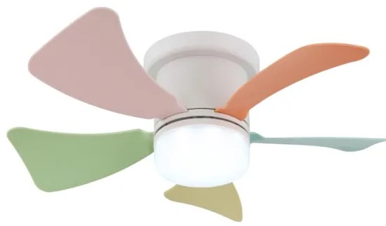 Globo 03609B - Ventilator de tavan LED HINES dimabil 10W/230V 3000-6500K +telecomandă