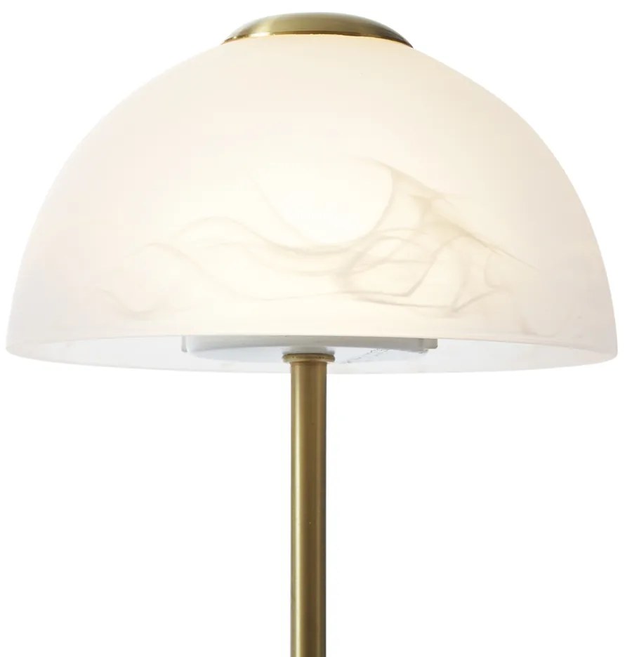 Lampă de masă de design aurie cu sticlă opal, incl. LED cu dimmer - Joya