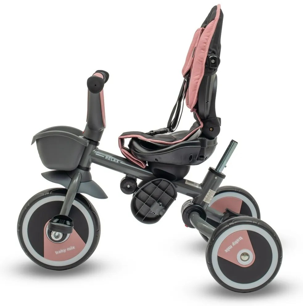 Tricicleta pentru copii Baby Mix 5in1 Relax 365°,roz
