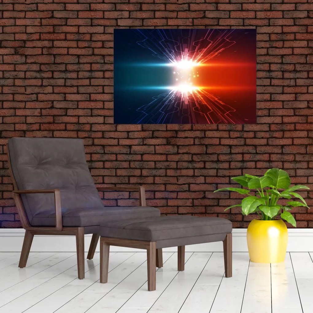 Tablou abstract cu glonț activ (90x60 cm)