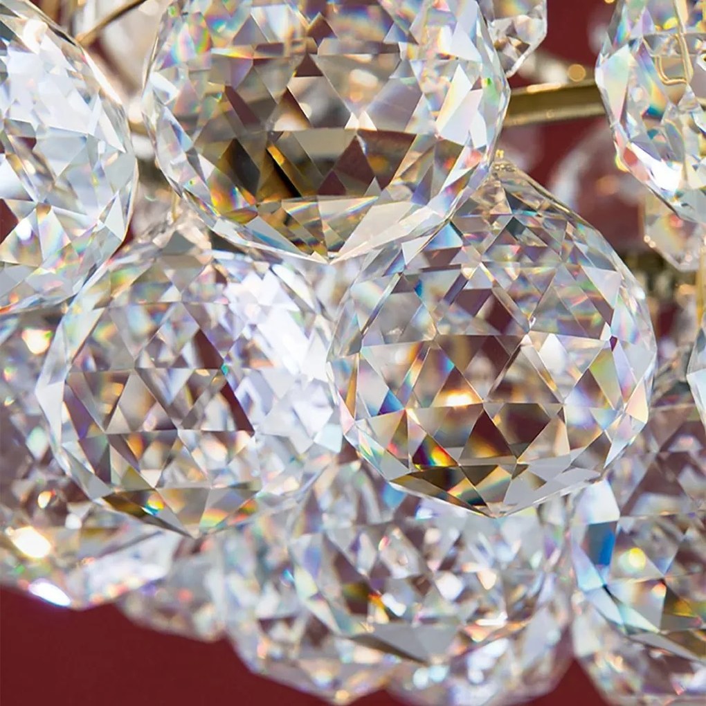 Lustra cristal Asfour, KRISTALL KLASSISCH auriu 55cm