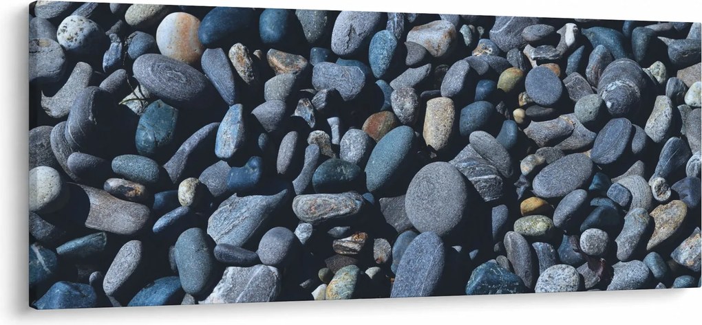 Tabloul cu pietre pe plajă (120x50 cm)