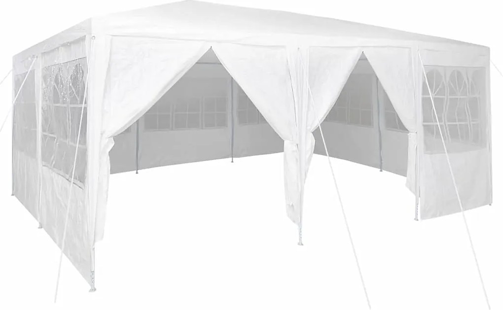 vidaXL Cort pentru Petreceri Alb 600 x 400 x 266 cm Polietilenă