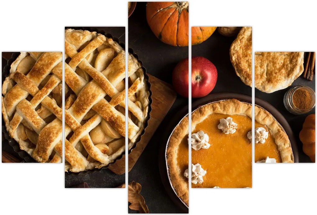Tablou - Plăcintă de dovleac (150x105 cm)
