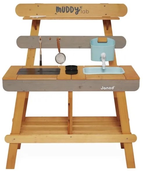 Janod - Bucătărie de exterior din lemn MUDDY LAB