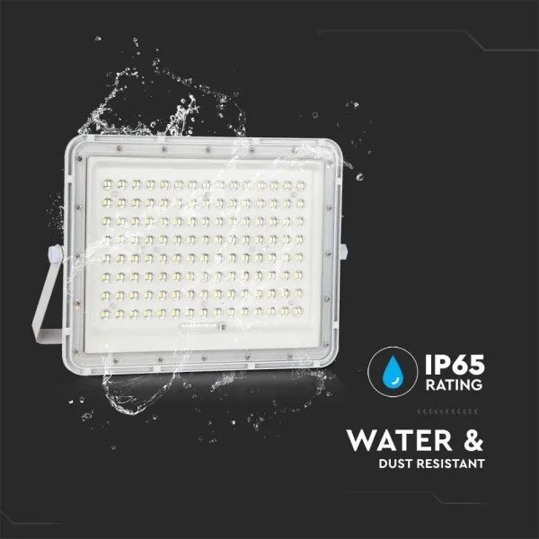 Proiector LED solar de exterior LED/20W/3,2V 4000K alb + telecomandă