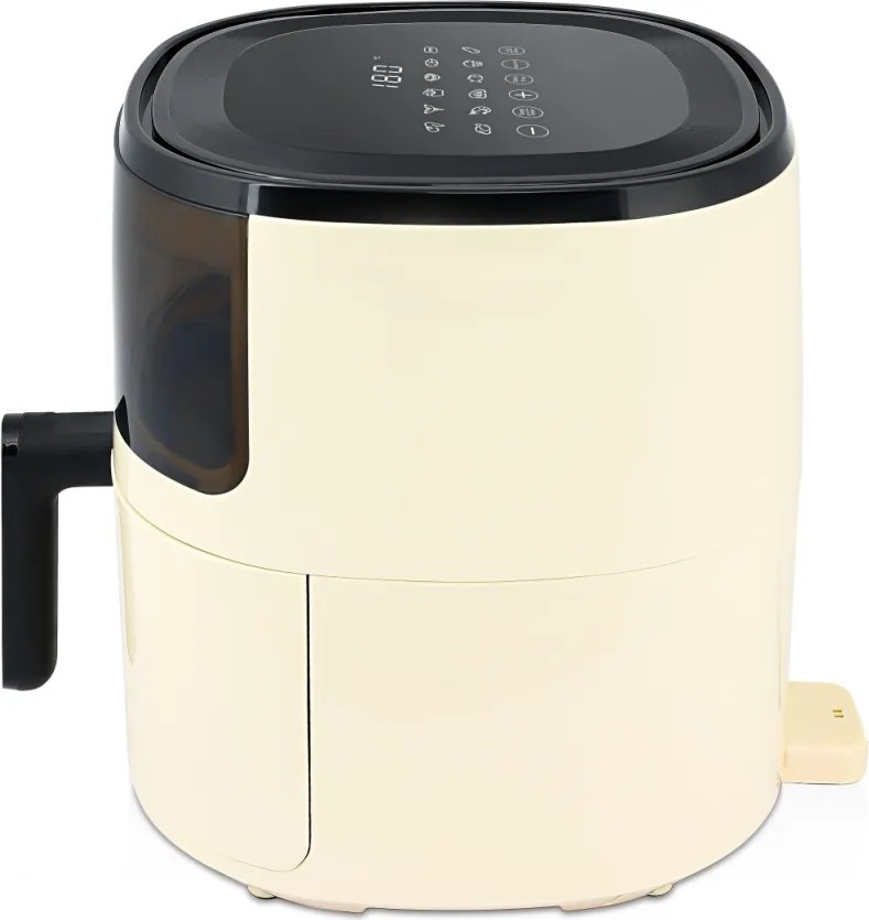 Friteuza Zilan ZLN9984 tip air fryer, 1500W, capacitate 5L, temperatura maxima 200 grade, Crem