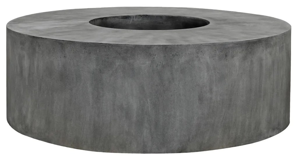 Ghiveci rotund cu scaune Jumbo, gri, dimensiuni multiple - ghivece ceramice Mărime: - v. 47.5 cm, ⌀ 140 cm