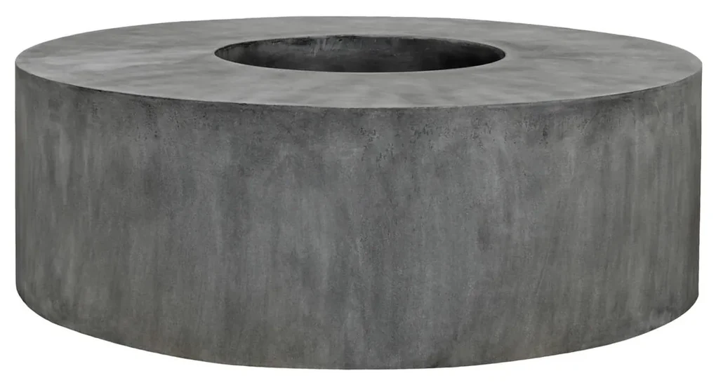 Ghiveci rotund cu scaune Jumbo, gri, dimensiuni multiple - ghivece ceramice Mărime: - v. 47.5 cm, ⌀ 140 cm