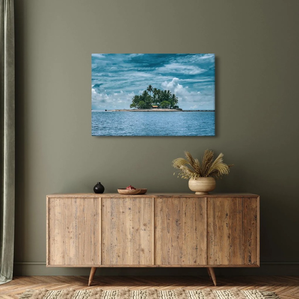 Tablou insula în mare (90x60 cm)