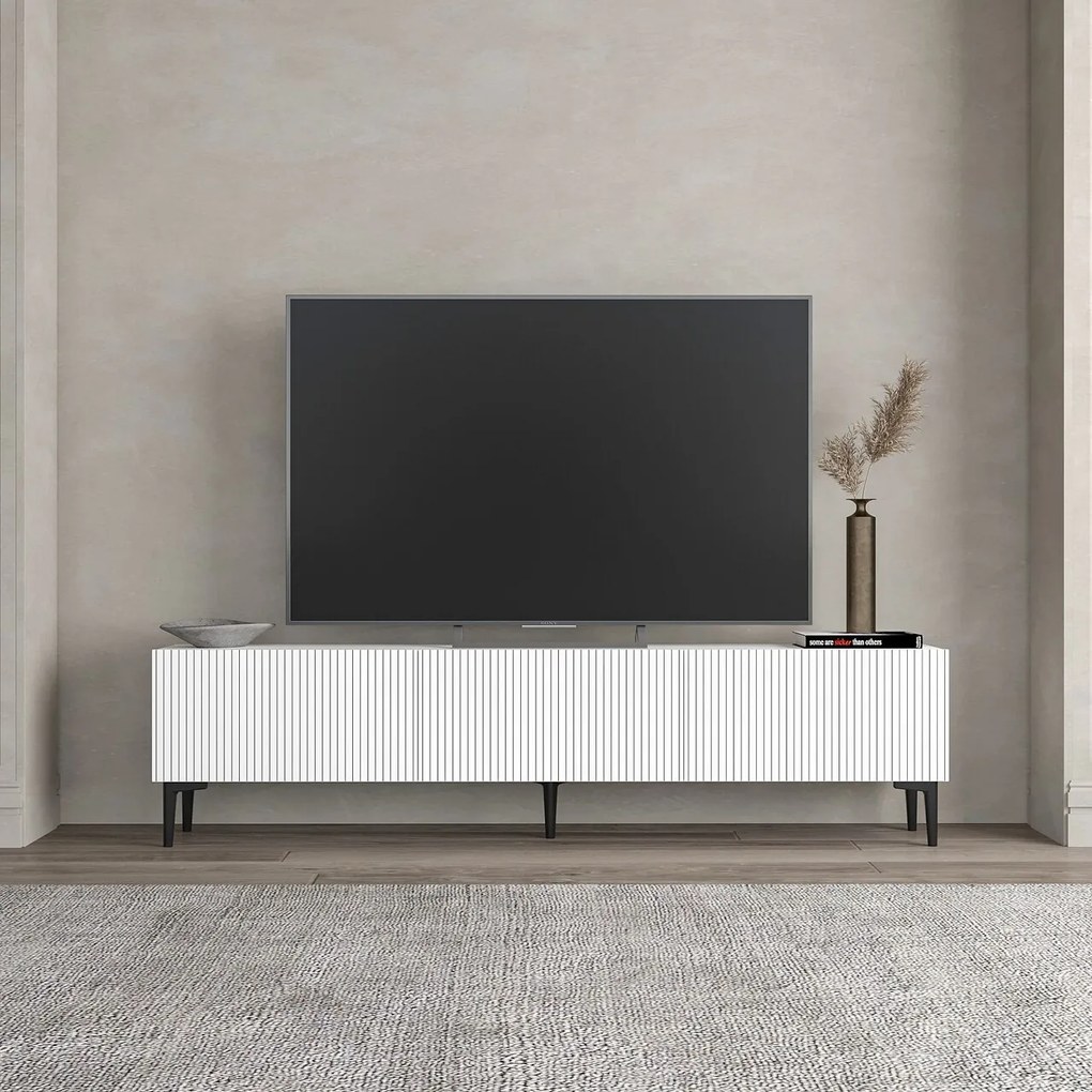 Comoda TV, Hanah Home, Oscar, 180x45x31.4 cm, Alb