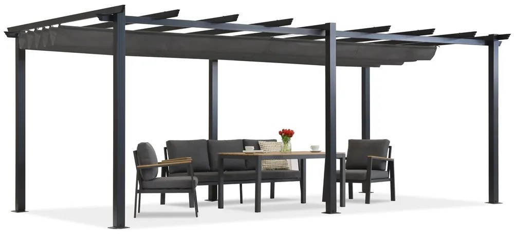 Pergolă terasă Barbados 3x6 m Garden Point antracit