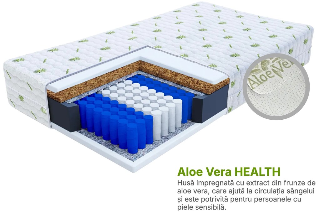 Saltea pentru copii cu arcuri Hunt 80x160