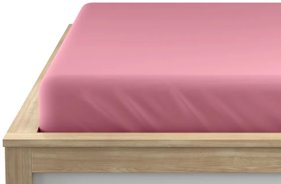 Cearsaf impermeabil JERSEY 80x160 cm roz
