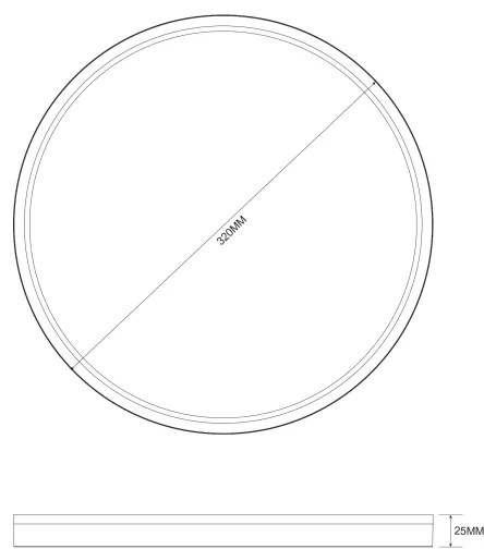 Plafonieră LED dimabilă Zuma Line MS748320R-3-GD BOVE 32,5W/230V 3000/4000/5500K auriu