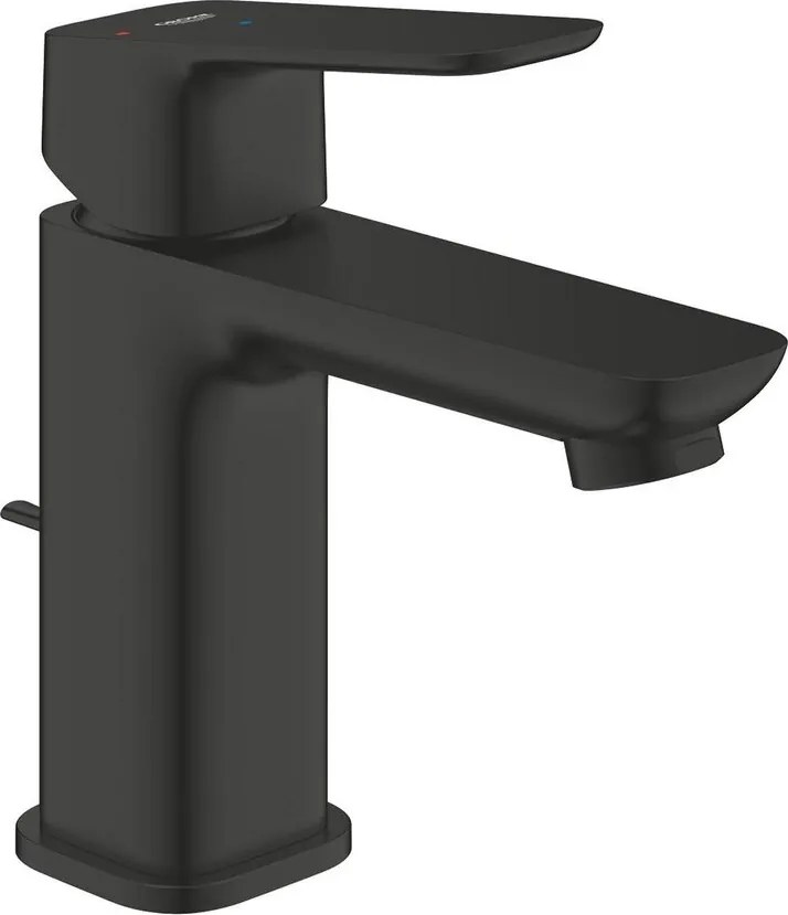 Baterie lavoar Grohe Cubeo S monocomanda finisaj negru mat cu ventil Pop-Up