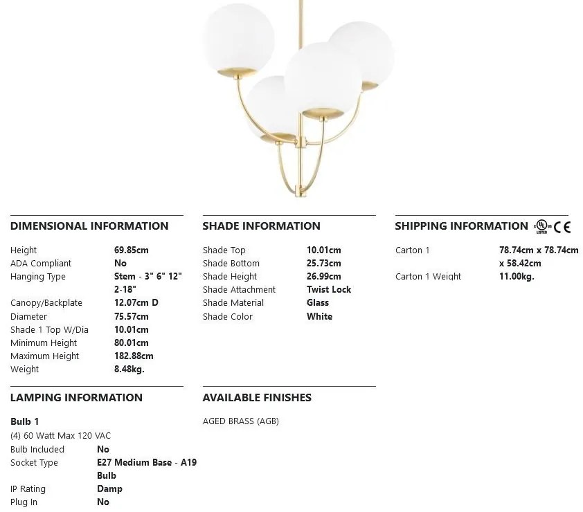 Candelabru design modern CARRIE