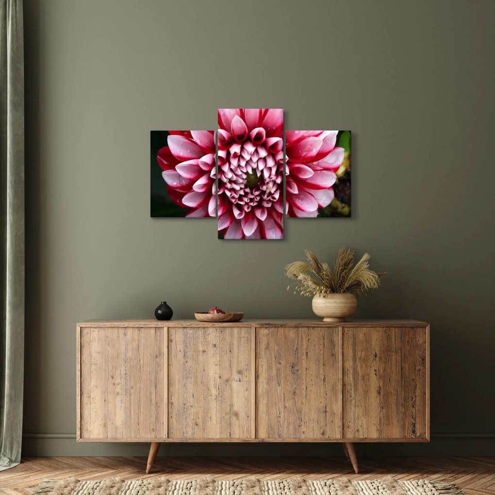 Tablou cu dalie roz (90x60 cm)