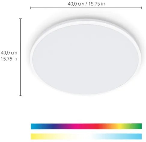 WiZ - Plafonieră LED RGBW RUNE 21W 230V albă Wi-Fi dimabilă