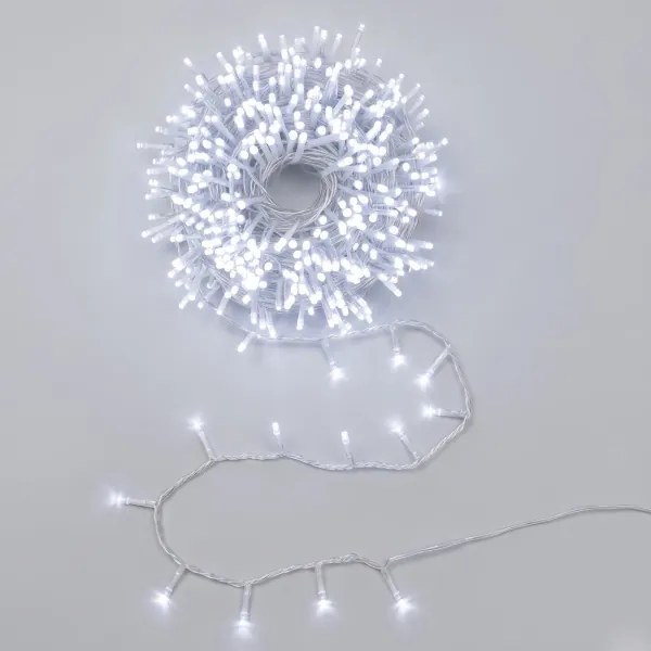 Aigostar - LED ghirlandă de Crăciun pentru exterior, 600 LED / 8 funcții, 33 m, IP44, alb rece