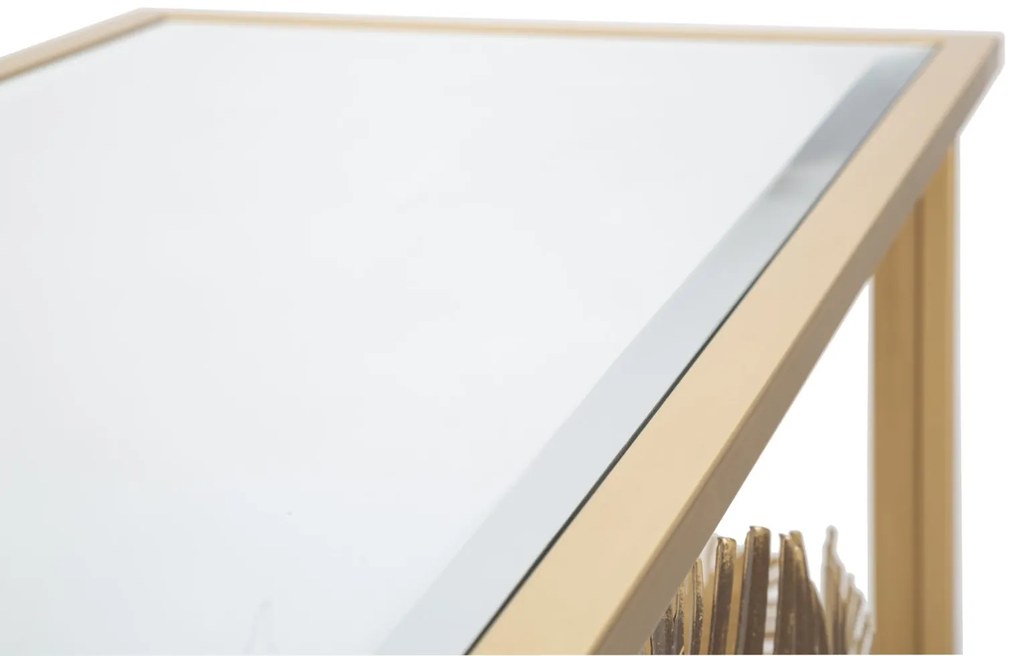 Mauro Ferretti Consola Cu Blat De Sticla cm 113X40X80 | Aosom Romania