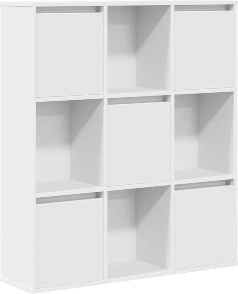 vidaXL Bibliotecă, alb, 89x24x101,5 cm, lemn prelucrat