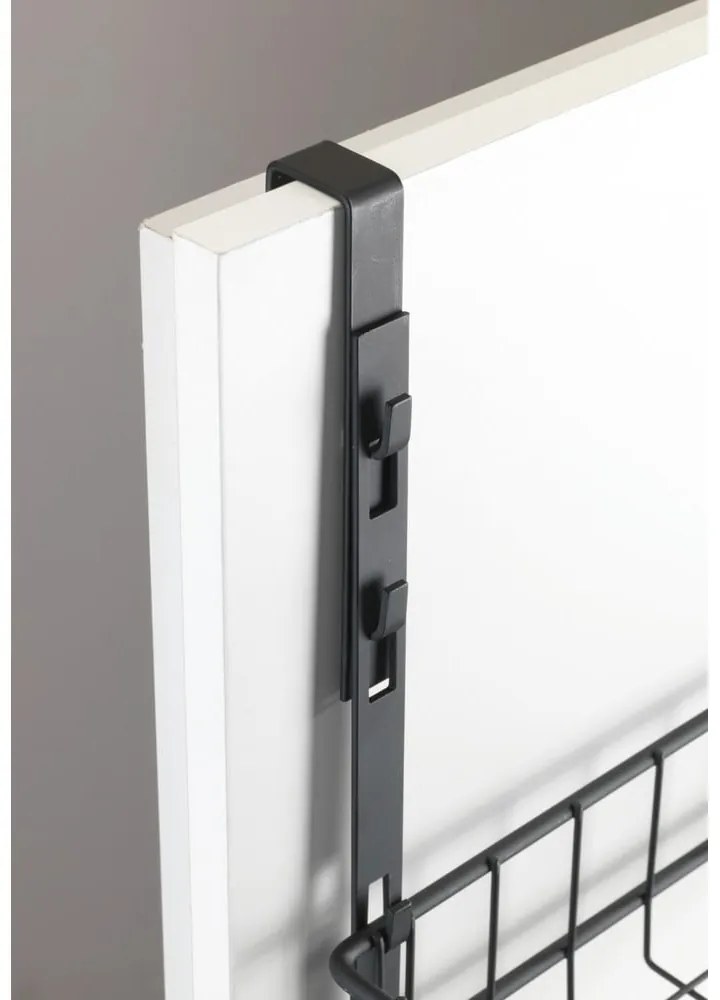 Raft de ușă pentru agățat Wenko Rack Black