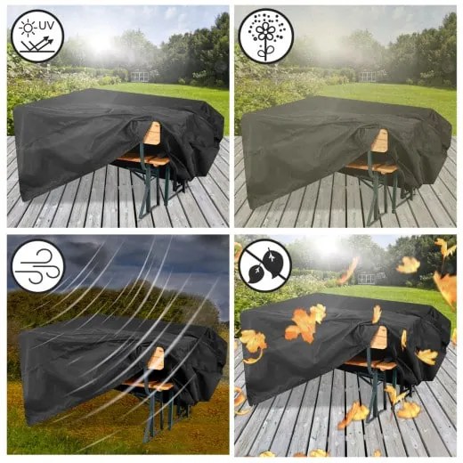 Deuba Husa de protectie pentru set de bere 180x82x135cm - antracit