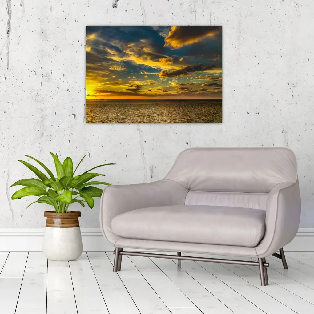 Apus de soare la mare (70x50 cm), în 40 de alte dimensiuni noi