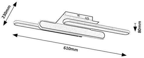 Rabalux 71051 - Plafonieră SINDRI LED/18W/230V