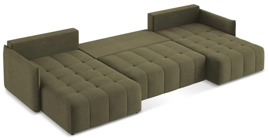 Colțar kaki extensibil/cu spațiu de depozitare (în formă de "U") Moku – Makamii