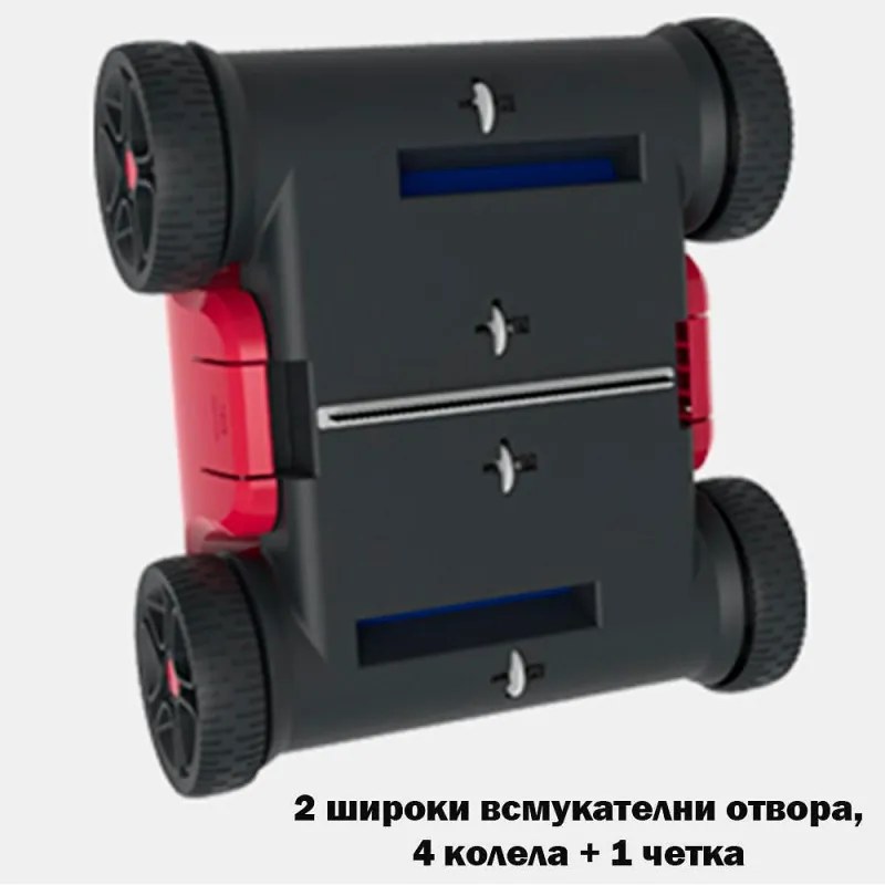 Robot curatare piscine fara fir Wybot Typhor 2 (Osprey 300 Pro), 50W, Li-Ion 6600 mAh, Pana la 120 m², Autonomie 120 min, Auto-parcare, Auto-revers, Alb