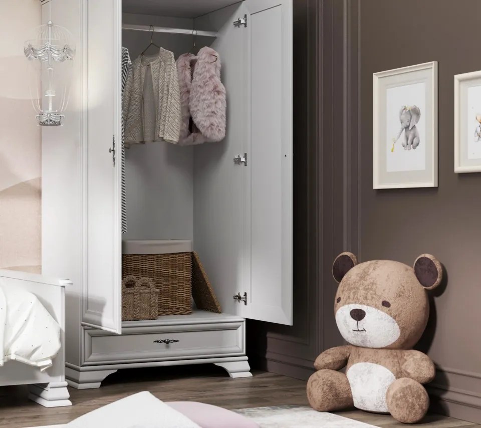 Dormitor pentru copii Idento, Alb Alpin